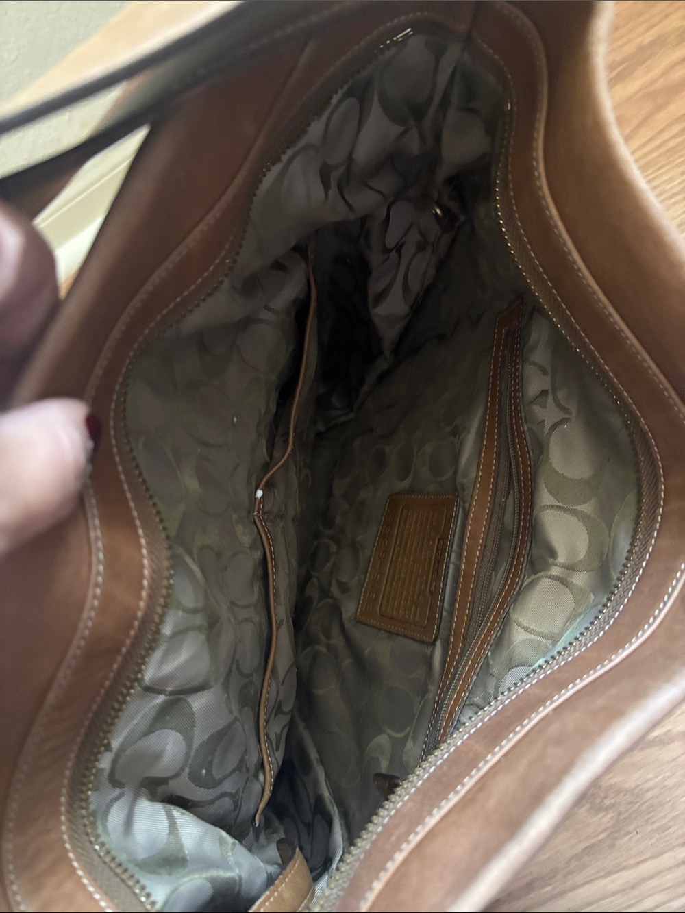 Coach Brown Leather Shoulder Hobo - Picture 3 of 6
